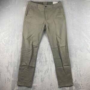 Mott & Bow Pants Mens 32x32 Beige Tan Twill Chino Charles Slim Khaki